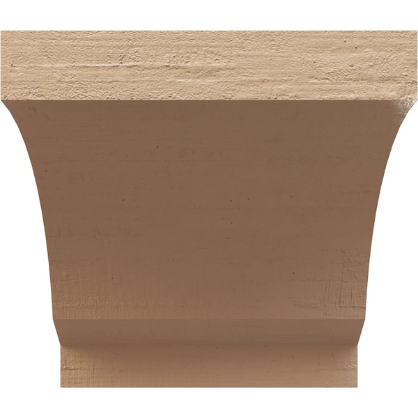 8in. W X 8in. D X 8in. H Series 1 Wide Moab Rough Cedar Woodgrain TimberThane Corbel, Primed Tan